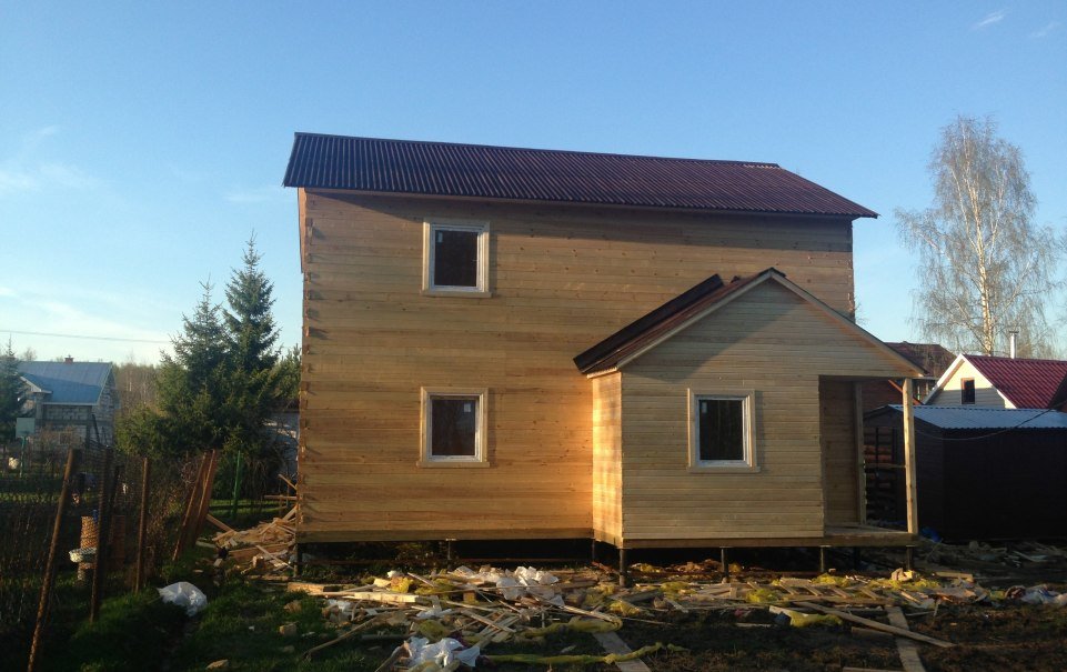 Двухэтажный деревянный дом из бруса (сундучок) - 5