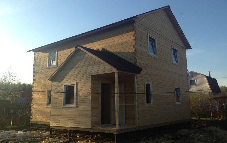 Двухэтажный деревянный дом из бруса (сундучок) - 9