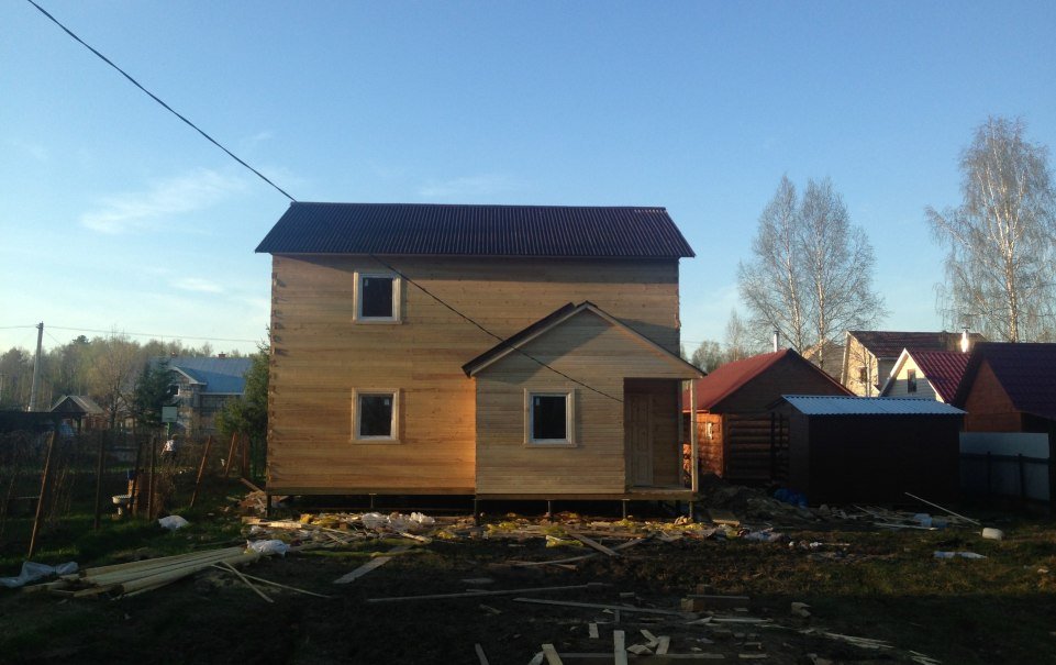 Двухэтажный деревянный дом из бруса (сундучок) - 6